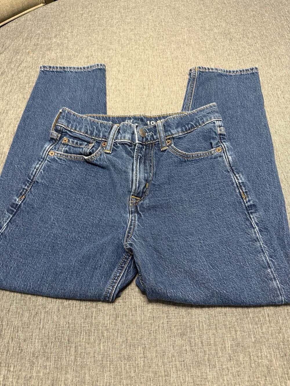 Gap Teen 10 Relaxed Taper Blue Denim Jeans